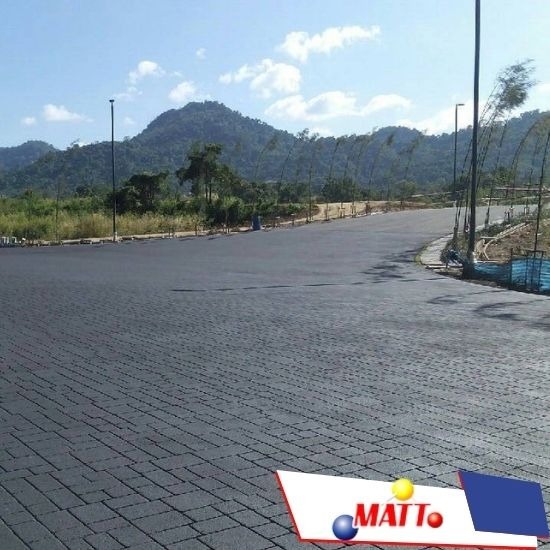 พื้นยางมะตอยพิมพ์ลาย แอสฟัลท์พิมพ์ลาย stamped asphalt